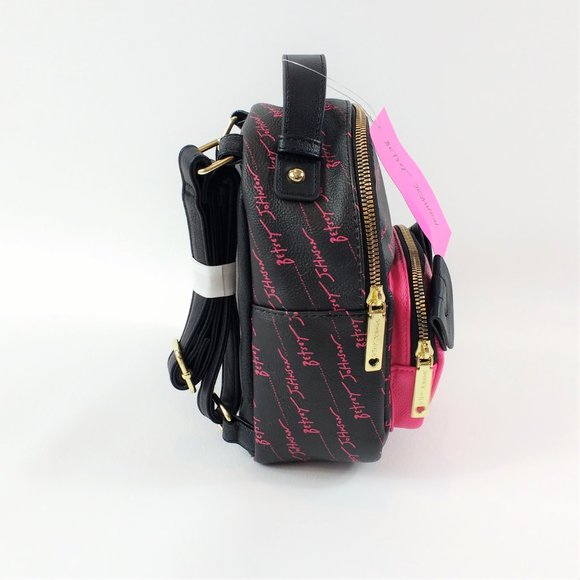 Betsey Johnson Dog Pink Mini Backpack - Picture 4 of 9